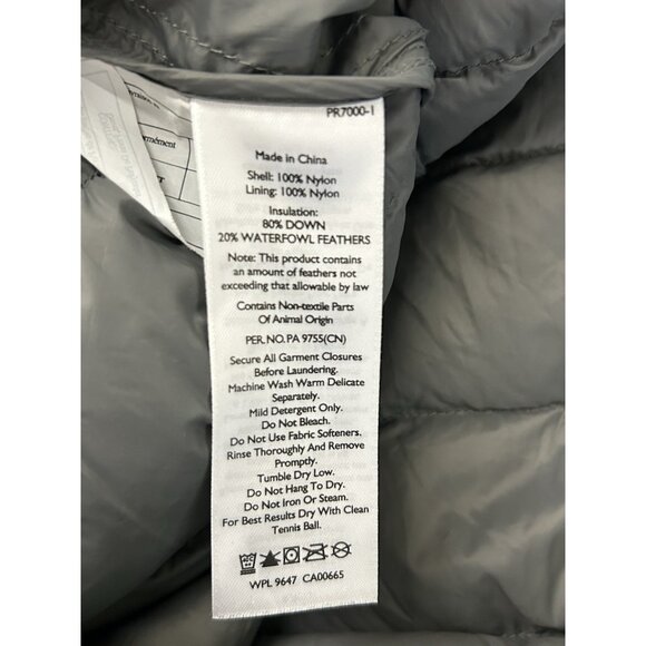 Eddie Bauer Jacket Mens XL Navy Blue Puffer Down EB650 Quilted Coat Outdoors - Picture 10 of 12